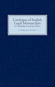 Catalogue of English Legal Manuscripts in Cambridge University Library