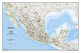 National Geographic Mexico Wall Map - Classic - Laminated (34.5 X 22.5 In)