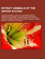 Extinct animals of the United States