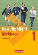 New Highlight, Allgemeine Ausgabe, Band 1: 5. Schuljahr, Workbook mit Lieder-/Text-CD