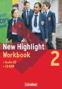 New Highlight, Allgemeine Ausgabe, Band 2: 6. Schuljahr, Workbook mit CD-ROM und Lieder-/Text-CD