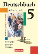 Deutschbuch, Sprach- und Lesebuch, Realschule Baden-Württemberg 2003, Band 5: 9. Schuljahr, Arbeitsheft mit Lösungen