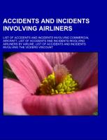 Accidents and incidents involving airliners