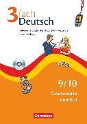 3fach Deutsch, Differenzierungsmaterial auf drei Niveaustufen, 9./10. Jahrgangsstufe, Grammatik und Stil, Kopiervorlagen mit CD-ROM