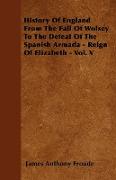 History of England from the Fall of Wolsey to the Defeat of the Spanish Armada - Reign of Elizabeth - Vol. V