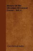 History of the Literature of Ancient Greece - Vol. II