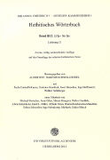 Hethitisches Wörterbuch Bd. 3 H: Lieferung 19