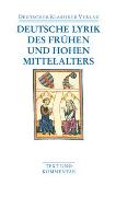 Deutsche Lyrik des frühen und hohen Mittelalters