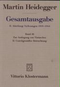 Gesamtausgabe II. Abteilung: Vorlesungen 1919 - 1944. (Bd. 46)