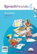 Sprachfreunde, Sprechen - Schreiben - Spielen, Ausgabe Süd 2010 (Sachsen, Sachsen-Anhalt, Thüringen), 4. Schuljahr, Arbeitsheft mit CD-ROM