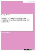 A survey of current socio-economic condition of muslims in Zamboanga City and Basilan