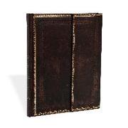 Black Moroccan Ultra Lined Hardcover Journal (Wrap Closure)