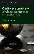 Quality and Legitimacy of Global Governance