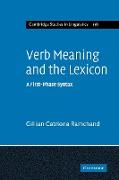 Verb Meaning and the Lexicon