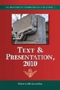Text & Presentation, 2010