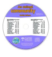 An Animal Community - CD Only