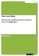 Mentales Training bei Sportverletzungen und im Voltigiersport