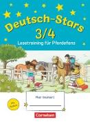 Deutsch-Stars, Allgemeine Ausgabe, 3./4. Schuljahr, Lesetraining für Pferdefans, Übungsheft, Mit Lösungen