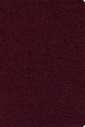 NIV, Reference Bible, Large Print, Bonded Leather, Burgundy, Red Letter Edition