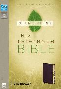 NIV, Reference Bible, Giant Print, Bonded Leather, Burgundy, Indexed