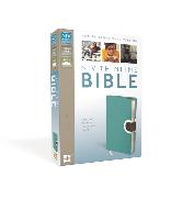 NIV, Thinline Bible, Leathersoft, Turquoise/Brown, Red Letter Edition