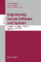 Engineering Secure Software and Systems