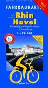 Fahrradkarte Land zwischen Rhin und Havel Fahrradkarte1 : 75 000