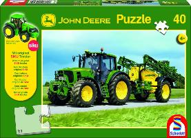 John Deere - Traktor 6630 mit Feldspritze. Puzzle