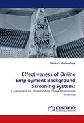 Effectiveness of Online Employment Background Screening Systems