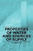 Properties of Water and Sources of Supply