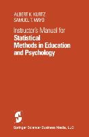 Instructor¿s Manual for Statistical Methods in Education and Psychology