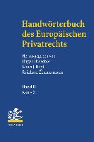 Handwörterbuch des Europäischen Privatrechts. 2 Bände