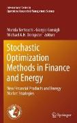 Stochastic Optimization Methods in Finance and Energy