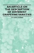 An Article on the Description of Different Grapevine Varieties