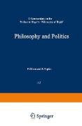 Philosophy and Politics