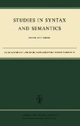 Studies in Syntax and Semantics