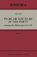 To Be or Not to Be in the Party