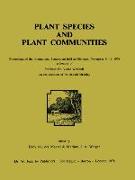 Plant Species and Plant Communities