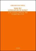 Was ist Literatur in Rom?