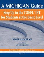 Step Up to the TOEFL(R) iBT for Students at the Basic Level