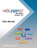 Oxygen XML Editor Version 12 User Manual