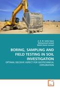 BORING, SAMPLING AND FIELD TESTING IN SOIL INVESTIGATION