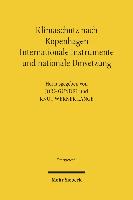 Klimaschutz nach Kopenhagen - Internationale Instrumente und nationale Umsetzung