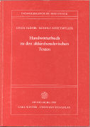 Handwörterbuch zu den altkirchenslavischen Texten