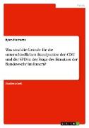 Was sind die Gründe für die unterschiedlichen Standpunkte der CDU und der SPD in der Frage des Einsatzes der Bundeswehr im Innern?