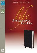 NIV, Life Application Study Bible, Second Edition, Bonded Leather, Black, Red Letter Edition