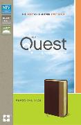 NIV, Quest Study Bible, Personal Size, Leathersoft, Burgundy/Tan