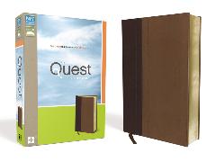 NIV, Quest Study Bible, Leathersoft, Burgundy/Tan