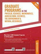 Graduate Programs in the Physical Sciences, Mathematics, Agricultural Sciences, the Environment & Natural Resources