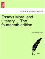 Essays Moral and Literary ... The fourteenth edition. VOL. II